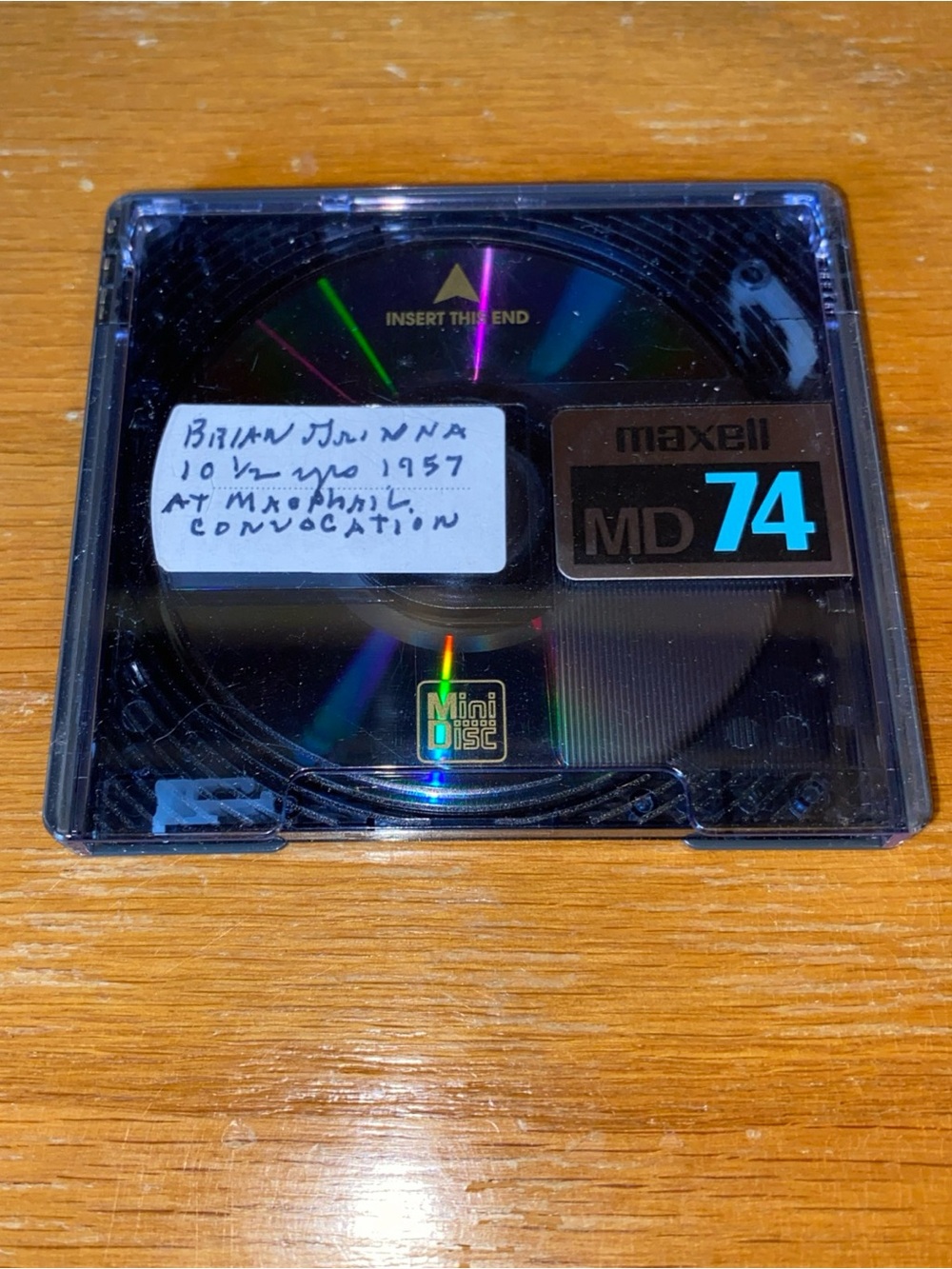 Maxell Blue Label Minidisc 74 minute MD74 Untested